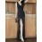 Elegant V-neck Tank Dress, Sleeveless Split Hem Maxi Bodycon Glitter Striped Pattern Dress For Club & Party, Women's Clothing