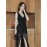 Split Thigh Bodycon Tank Maxi Dress, Elegant V Neck Sleeveless Dress For Party & Banquet, Women's Clothing
