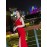 Elegant Middle Eastern Style Bodycon Mother of the Bride Dresses – V-Neck Sleeveless Gown with Slit, Zipper Detail and Built-in Chest Pad – Polyester & Spandex Blend – All-Season Long Evening Dress
