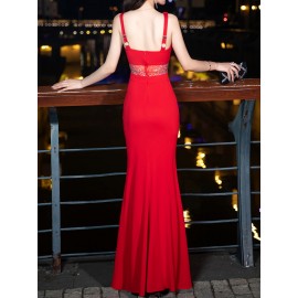 Elegant Middle Eastern Style Bodycon Mother of the Bride Dresses – V-Neck Sleeveless Gown with Slit, Zipper Detail and Built-in Chest Pad – Polyester & Spandex Blend – All-Season Long Evening Dress Elegant Middle Eastern Style Bodycon Mother of the Bride Dresses – V-Neck Sleeveless Gown with Slit, Zipper Detail and Built-in Chest Pad – Polyester & Spandex Blend – All-Season Long Evening Dress
