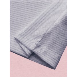 Sold Ribbed Elastic Waist Shorts, Casual Basic Shorts For Summer & Spring, Women's Clothing Sold Ribbed Elastic Waist Shorts, Casual Basic Shorts For Summer & Spring, Women's Clothing