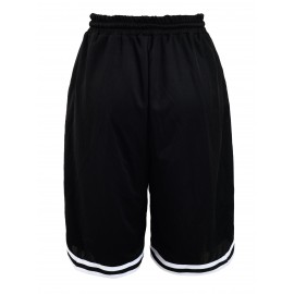 Color Block Drawstring Waist Shorts, Casual Elastic Waist Sporty Shorts, Women's Clothing Color Block Drawstring Waist Shorts, Casual Elastic Waist Sporty Shorts, Women's Clothing