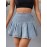 Pleated Denim Skirt - Elegant Pleats, High-Rise Design, Mini Length, Premium Denim, Light Washed Blue - Designed for Women, Part of Denim Jeans & Clothing Collection