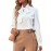 Bow Neck Long Sleeve Blouse, Elegant Cozy Blouse For Spring & Fall, Women's Clothing