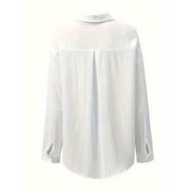 Women's Button Down Shirts Long Sleeve Oversized Work Office Dress Shirt Women's Button Down Shirts Long Sleeve Oversized Work Office Dress Shirt