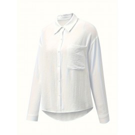 Women's Button Down Shirts Long Sleeve Oversized Work Office Dress Shirt Women's Button Down Shirts Long Sleeve Oversized Work Office Dress Shirt