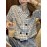 Plaid Print Double Breasted Crop Blouse, Casual Short Sleeve Lapel Blouse For Spring & Summer, Women's Clothing